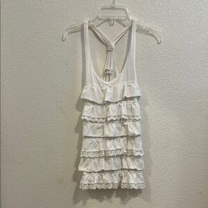 Abercrombie & Fitch Cream Sleeveless Top